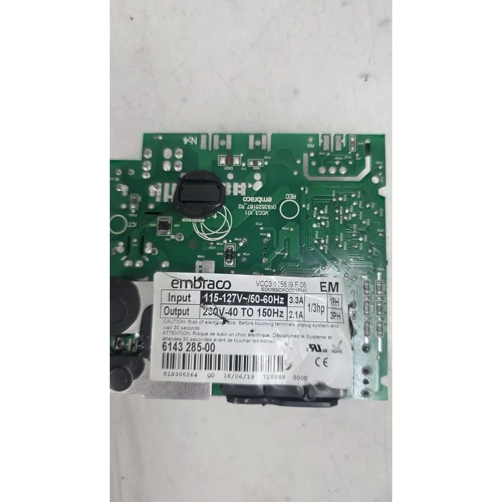 Refrigerator Embraco Control Board 519306264 6143285 -00